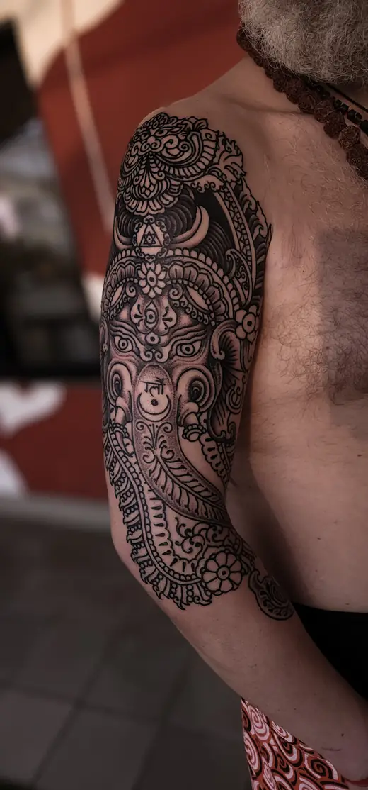 Tiger back piece
