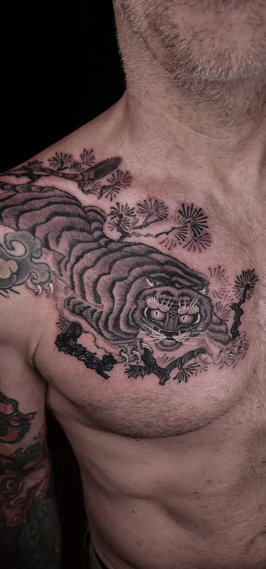Tiger chest piece